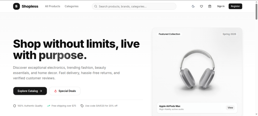 Shopless
